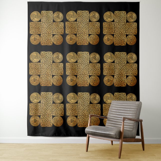 Tenture Murale Croix de nouage celtique (En situation)