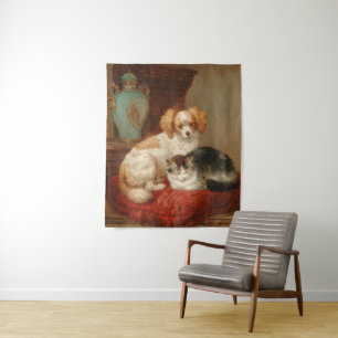 Tenture Murale Henriëtte Ronner Peinture des meilleurs amis de Kn
