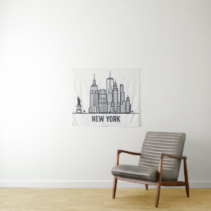 Tenture Murale Horizon de New York City