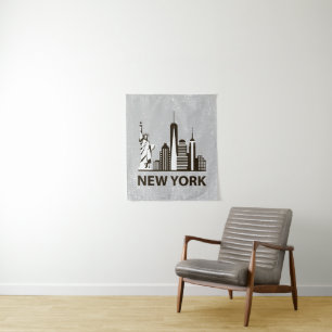 Tenture Murale Horizon de New York City   NYC