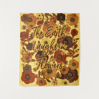Tenture Murale La Terre rit dans les fleurs Medium
