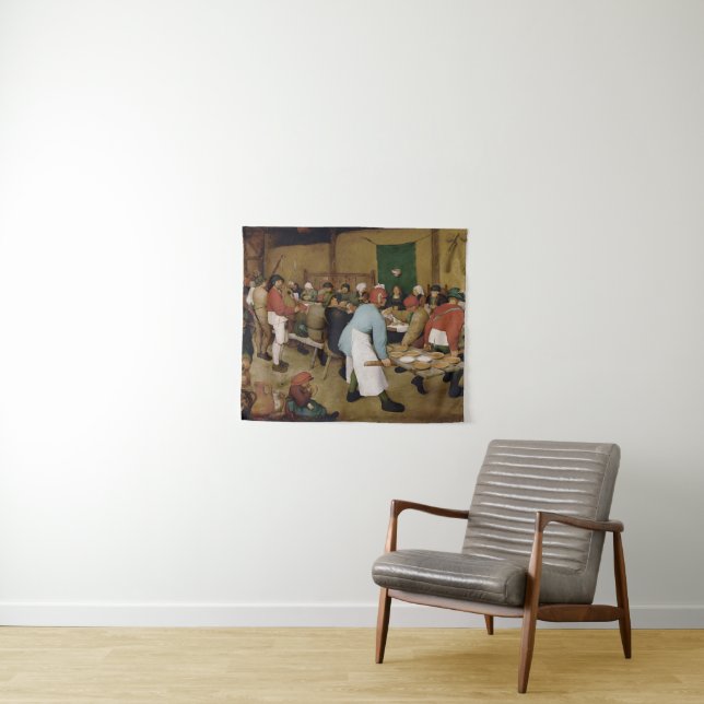 Tenture Murale Le Mariage paysan par Pieter Bruegel l'Ancien (En situation (horizontale))