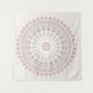 Tenture Murale Mandala de tons neutres et crème