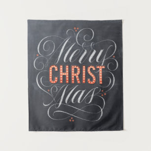 Tenture Murale Merry CHRISTmas Marque Religieuse Tableau de Marqu