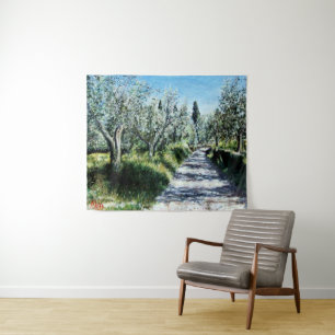Tenture Murale OLIVIERS EN RIMAGGIO Paysage toscan