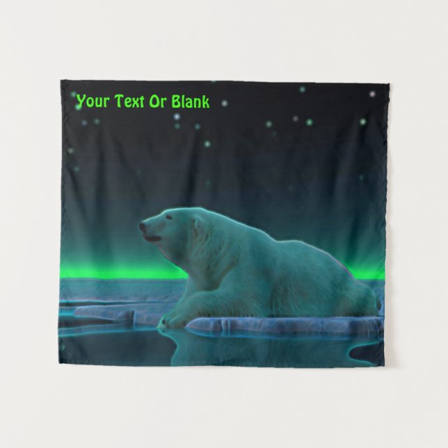 Tenture Murale Ours polaire à bord de glace (Devant (Horizontal))