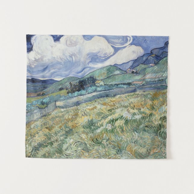 Tenture Murale Paysage de Saint-Rémy par Vincent van Gogh (Devant (Horizontal))
