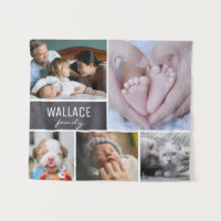 Personnalisé, collage de photo de famille, tableau