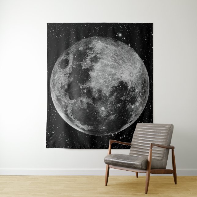 Tenture Murale Pleine lune (En situation)