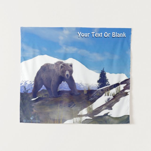 Tenture Murale Treeline Grizzly (Devant (Horizontal))