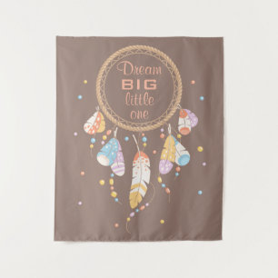 Tenture Murale Tribal Dreamcatcher Boho Brown