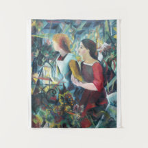 Vintage août Mache deux filles