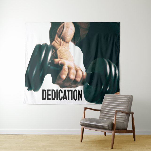 Tenture Musculation motivation dévouement (En situation (horizontale))