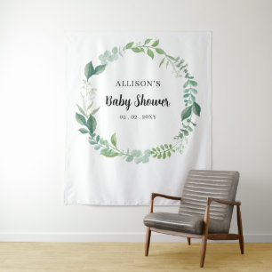 Tenture Nature rustique Baby shower de verdure Contexte