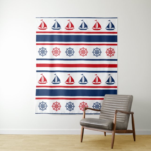 Tenture Nautical design (En situation)