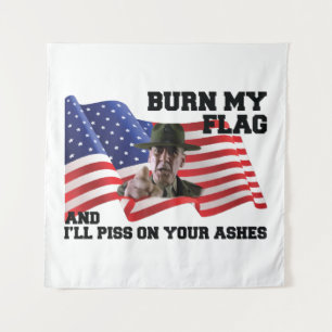 Tenture Ne brûlez pas mon drapeau