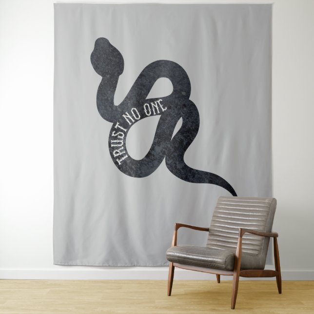 Tenture Ne croyez en personne au serpent du Serpent (En situation)