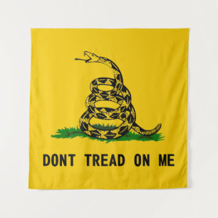 Tenture ne marchez pas drapeau usa symbole serpent histoir