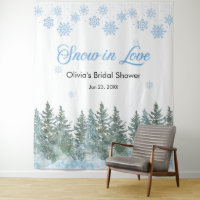 Neige d'hiver en amour Flocons de neige Baby Showe