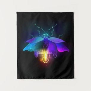 Tenture Neon Firefly sur noir