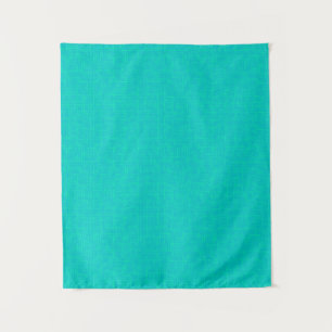 Tenture Néon turquoise texturé.