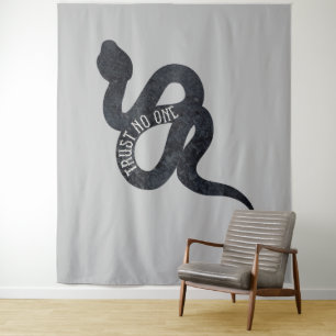 Tenture N'fait confiance à personne Serpent Snake 