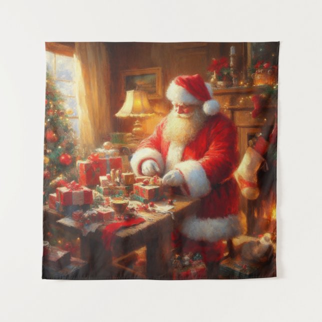 Tenture Noël Père Noël 4 (Devant)