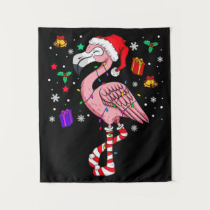 Tenture Noël Père Noël Flamant rose Lover Funny Classic