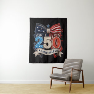 Tenture Nœud du drapeau américain 250e anniversaire patrio