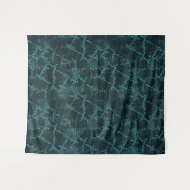 Tenture Noir et turquoise texturé (Devant (Horizontal))