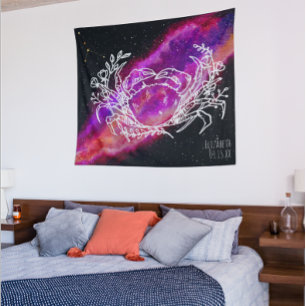 Tenture Nom de constellation de la galaxie Cancer Signe du