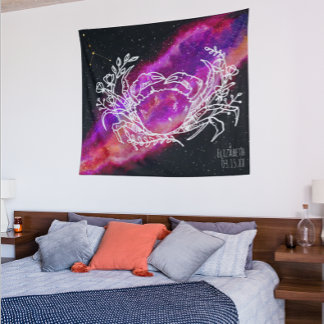 Tenture Nom de constellation de la galaxie Cancer Signe du