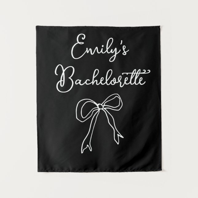 Tenture Nom de la mariée personnalisée Bachelorette Photo  (Devant)