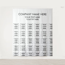 Tenture Nom du logo de l'entreprise personnalisée Bannière