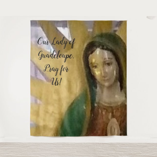 Tenture Notre Dame de Guadeloupe personnalisable (Devant)