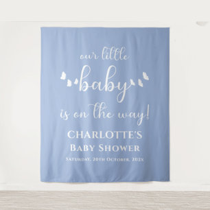 Tenture Notre Petit Bébé Est Sur Le Chemin Baby shower En