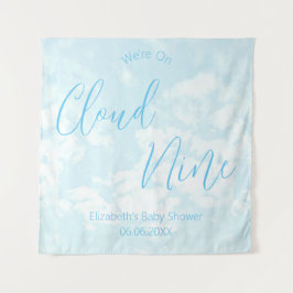 Tenture Nous sommes sur le Baby shower Cloud Nine