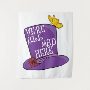 Tenture Nous sommes tous fous ici - Mad Hatter Casquette
