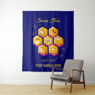 Tenture Nouvel An juif moderne SHANA TOVA