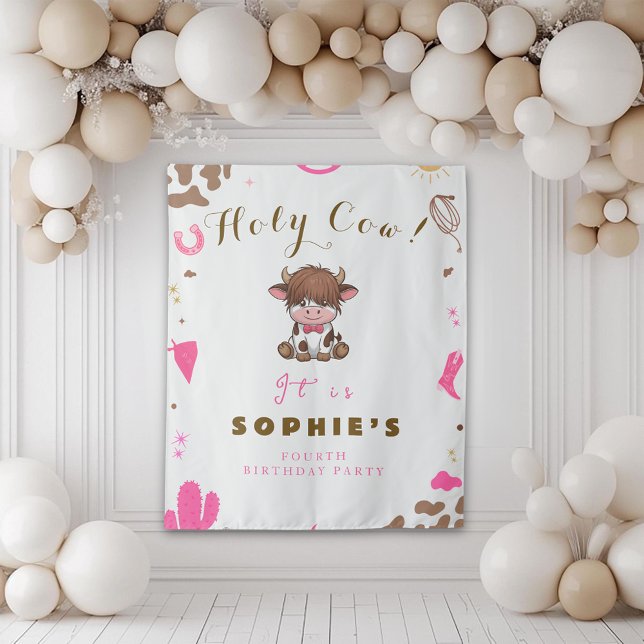 Tenture Nouvel anniversaire à la vache royale (Créateur téléchargé)