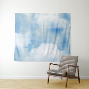 Tenture Nuages blancs floffants