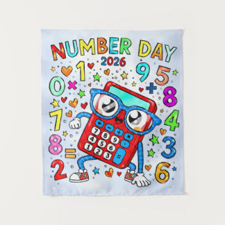 Tenture Number Day 2026 Cute Maths Calculator Poster