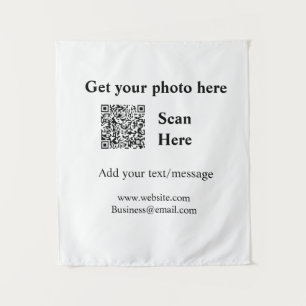Tenture Obtenez votre photo scan QR ajouter l'adresse e-ma