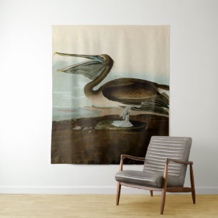 Tenture Œuvre d'art de Pélican Brun de John James Audubon