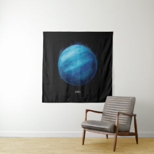 Tenture Oeuvre de la planète Uranus - Illustration de l'es