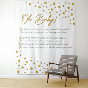 Tenture Oh, Baby ! Décor de toile de fond pour Baby Shower