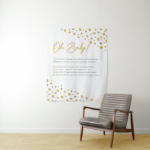 Oh, bébé ! Arrière-plan baby shower - Moyen