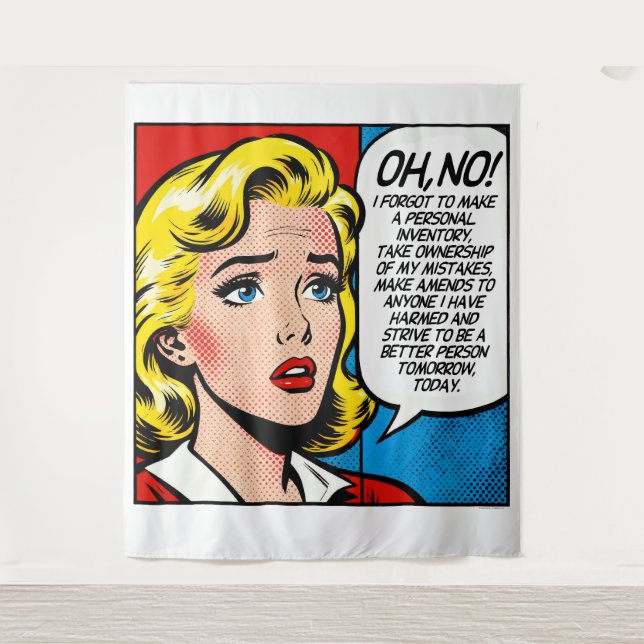 Tenture OH NO Wall Art Tapestry (Devant)