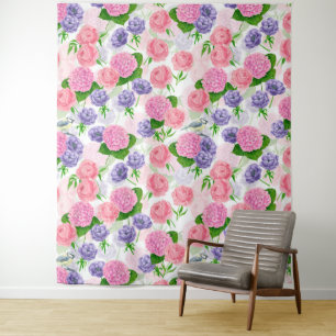 Tenture Oiseau et fleurs