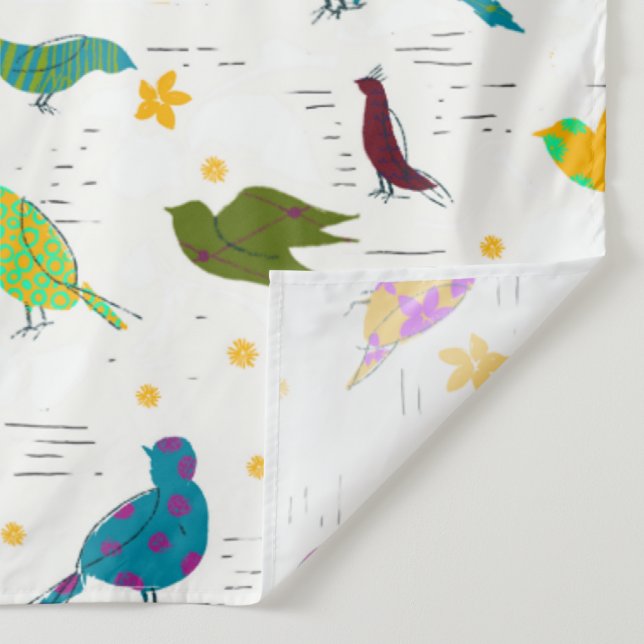 Tenture Oiseaux été amusant simple (Détail)